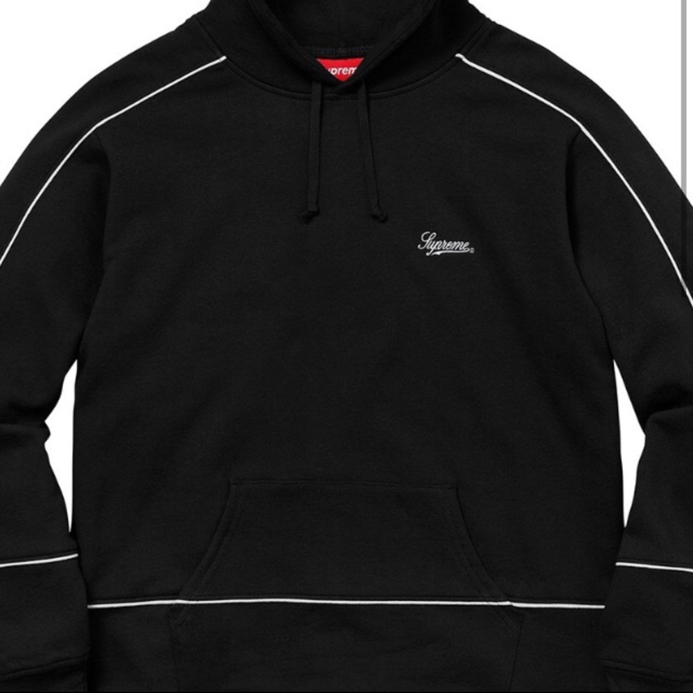 Piping Hooded Sweatshirt